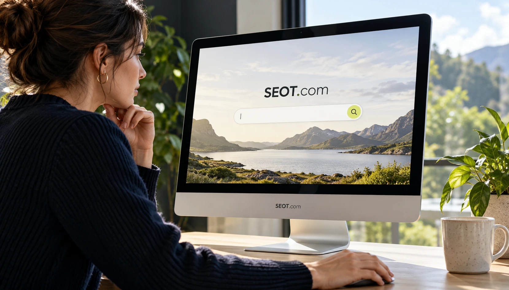 A search product team reviewing a SEOT.com interface